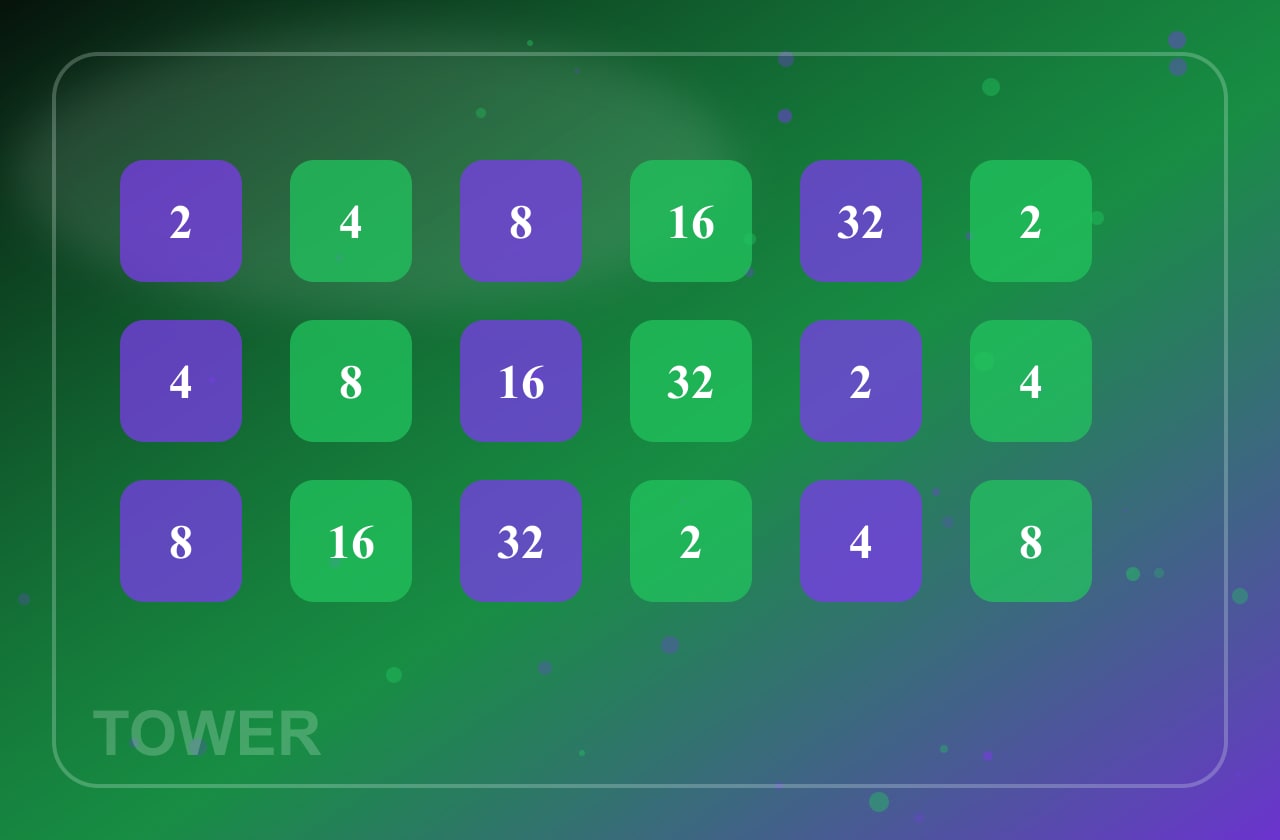 Tower Merge Rush generated playable ad visual